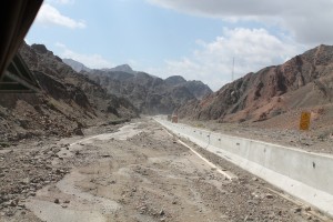 The torn up road we took to get from Sharm El-Sheikh to Dahab