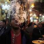 Some famous shisha smoking at El-Fishawi's coffee house. One of my favourite shots of all time.